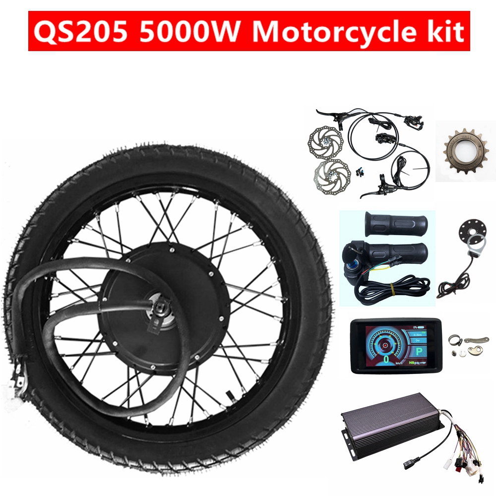 72V 5000W Hub Motor Kit - Zestaw do konwersji motocykla na elektryczny