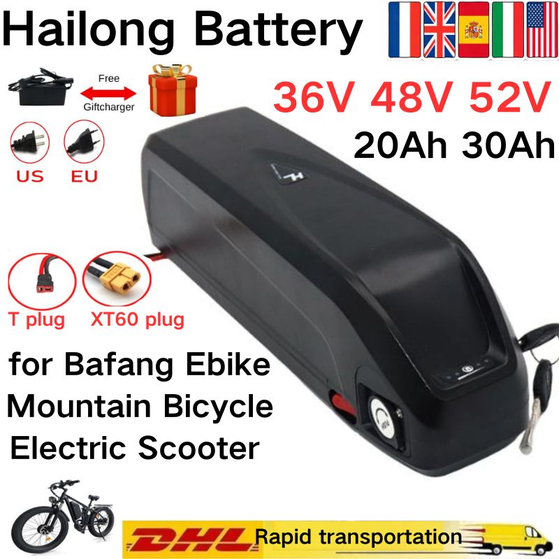 Ebike Battery 48V 20Ah Hailong - Akumulator Hailong 36V 48V 52V 30Ah