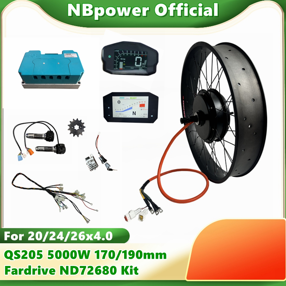 NBpower QS205 72V 5000W 170/19 – 72V 5000W Hub Motor Kit recenzja i cena